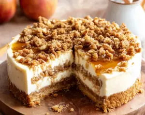 Apple Crumble Cheesecake