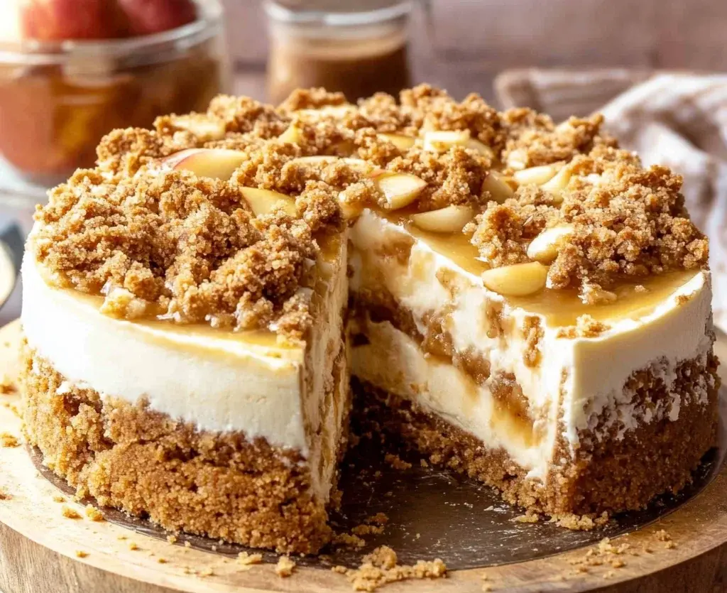 Apple Crumble Cheesecake