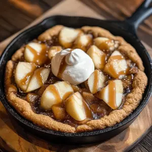 Caramel Apple Cookie Skillet