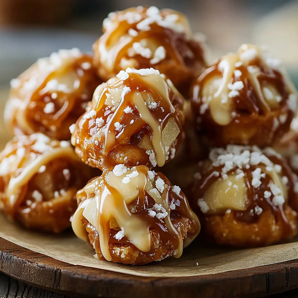 Caramel Apple Pretzel Bites