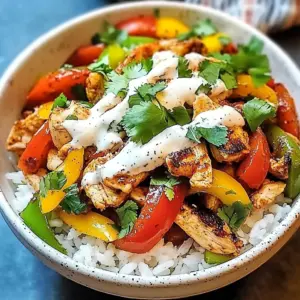 Chicken Fajita Rice Bowls