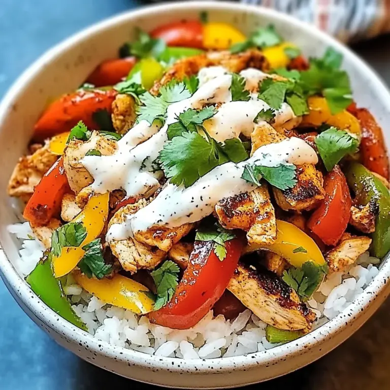 Chicken Fajita Rice Bowls
