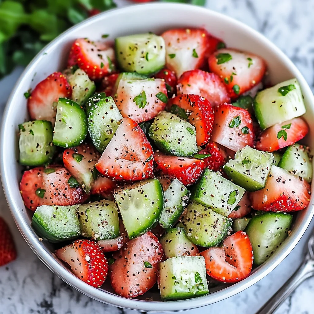 Cucumber Strawberry Salad