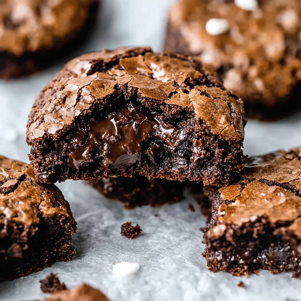 Fudgy Chewy Browkies (Brookies)