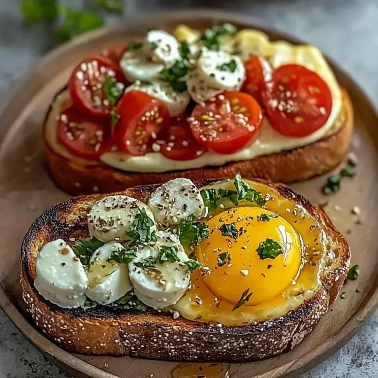 Gourmet Breakfast Toast Duo