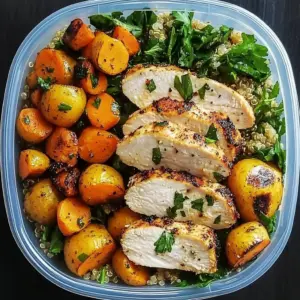 Grilled Chicken Power Bowl with Quinoa & Roasted Veggies