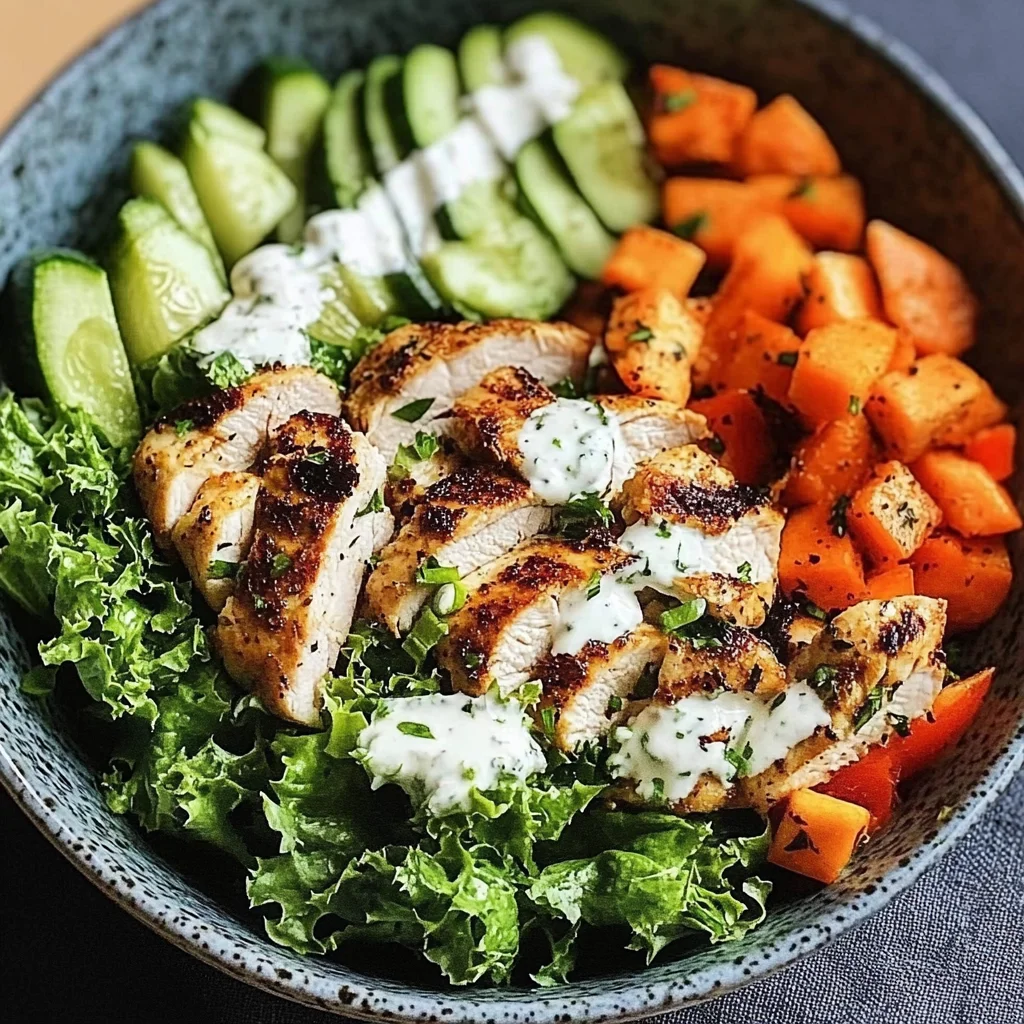 Grilled Chicken & Crunchy Veggie Power Bowl