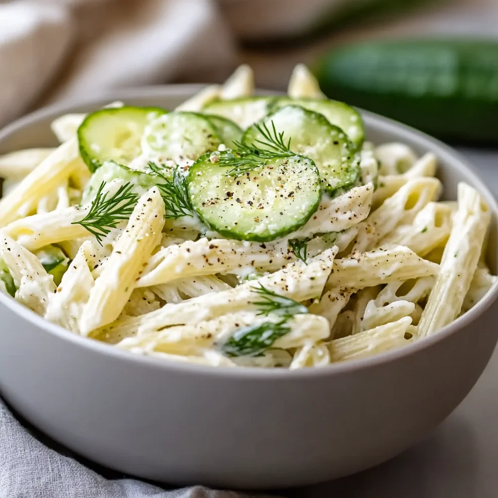 Healthy Cucumber Pasta Salad