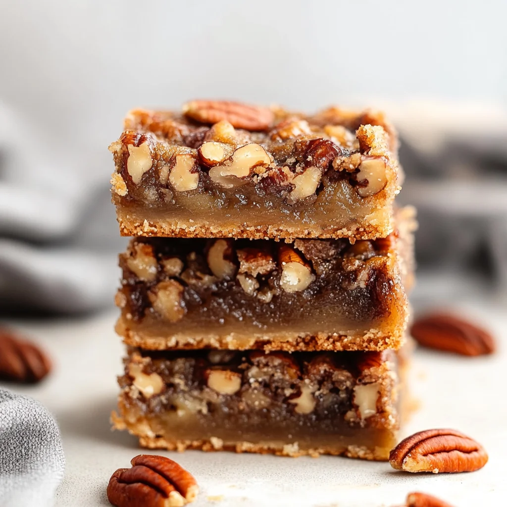 Healthy Gluten-Free Pecan Pie Bars