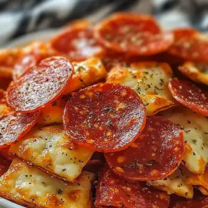 Homemade Pepperoni Chips