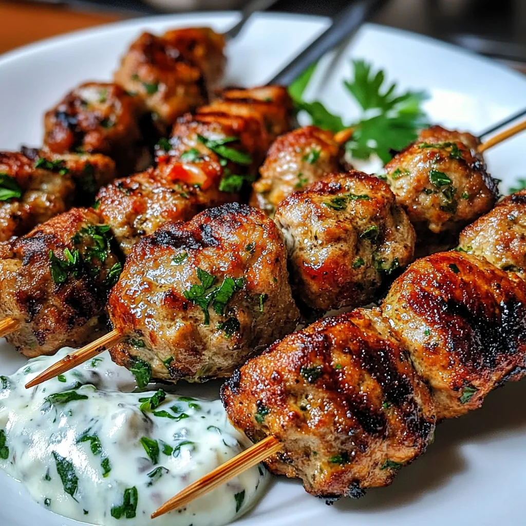Juicy Grilled Turkey Kofta Skewers: 30-Minute Flavor Explosion