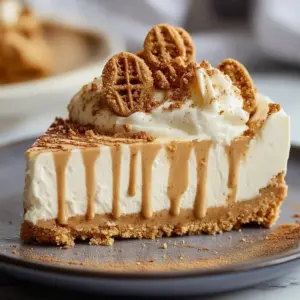 No Bake Biscoff Cheesecake