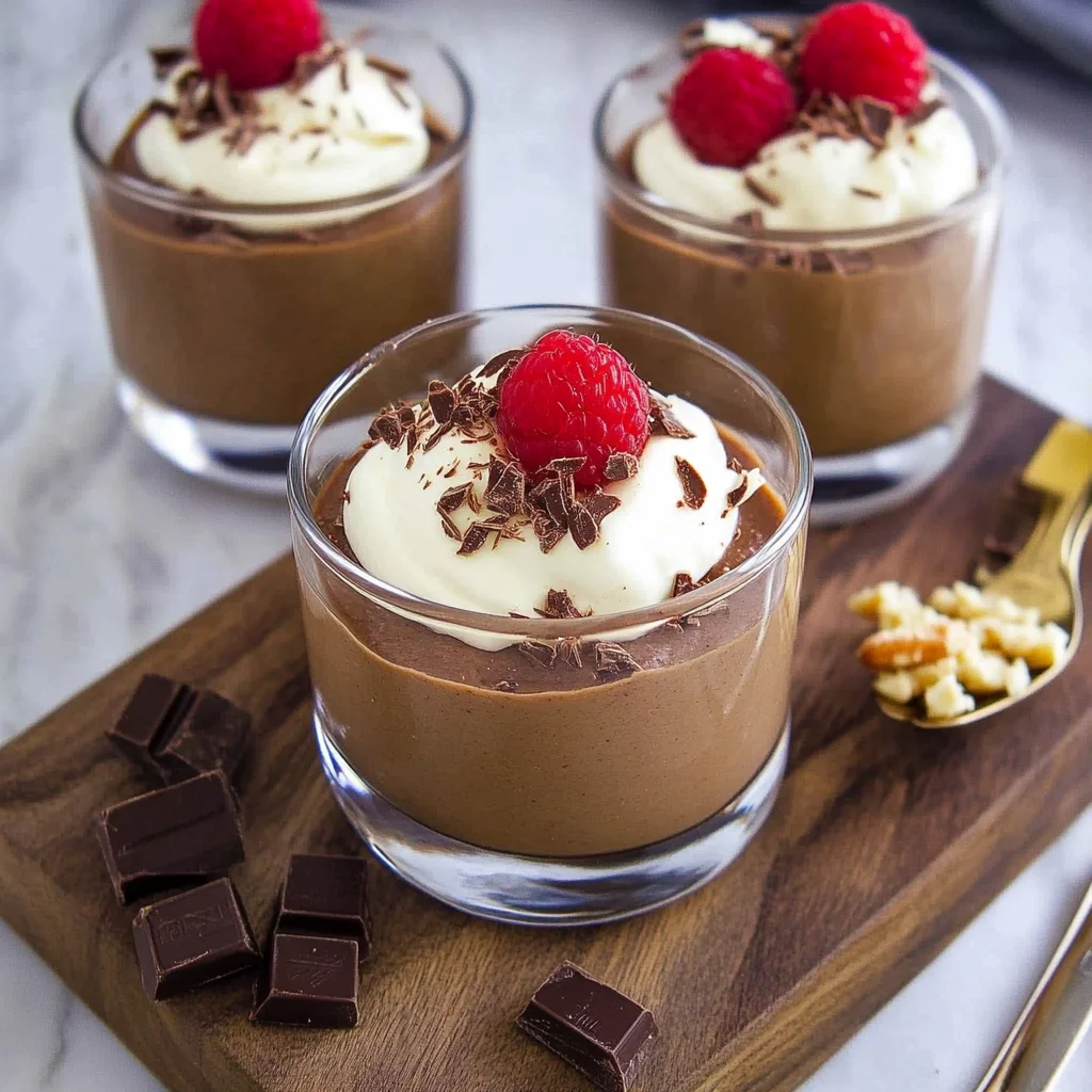 Peanut Butter & Chocolate Cottage Cheese Mousse