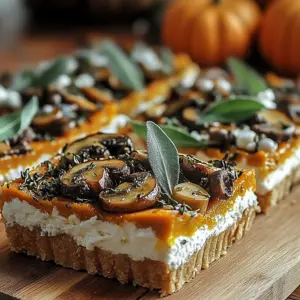 Pumpkin Sage & Mushroom Tart