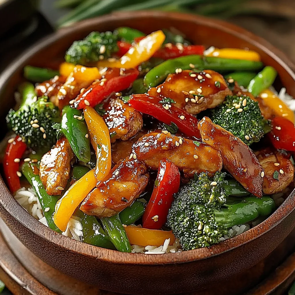 Quick & Colorful Chicken Veggie Stir-Fry