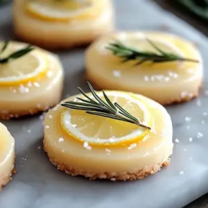 Rosemary-Lemon Shortbread with Salted Glaze