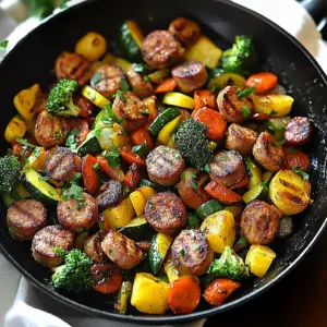 Sausage and Veggies Skillet