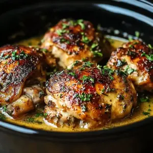 Slow Cooker Chicken Thighs