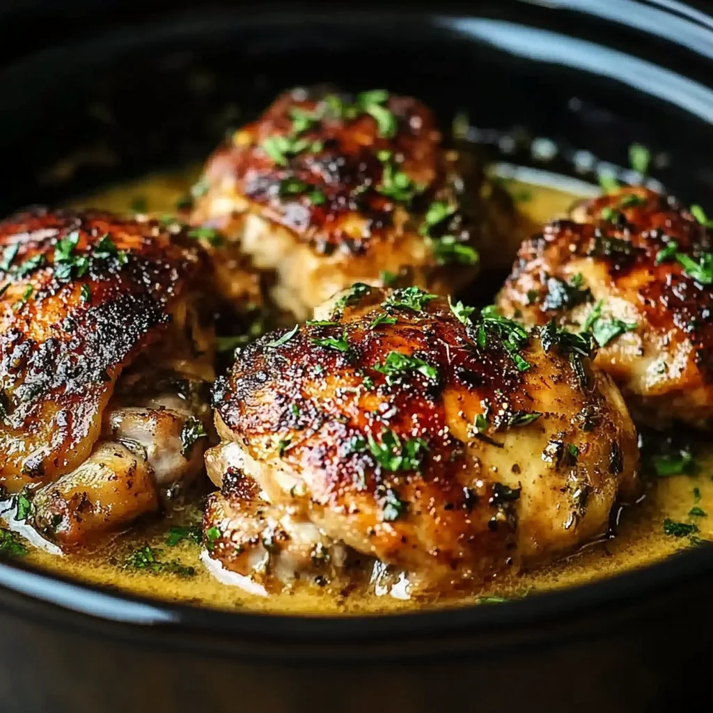 Slow Cooker Chicken Thighs