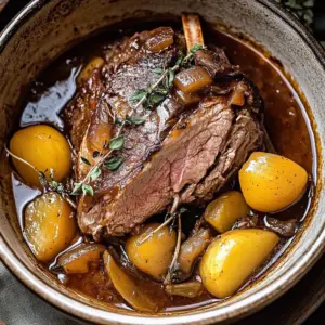 Tender Apple Cider Braised beef Shoulder for Fall Comfort