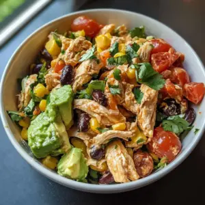 Zesty Southwest Chicken Salad Bowl: A Flavor-Packed Meal
