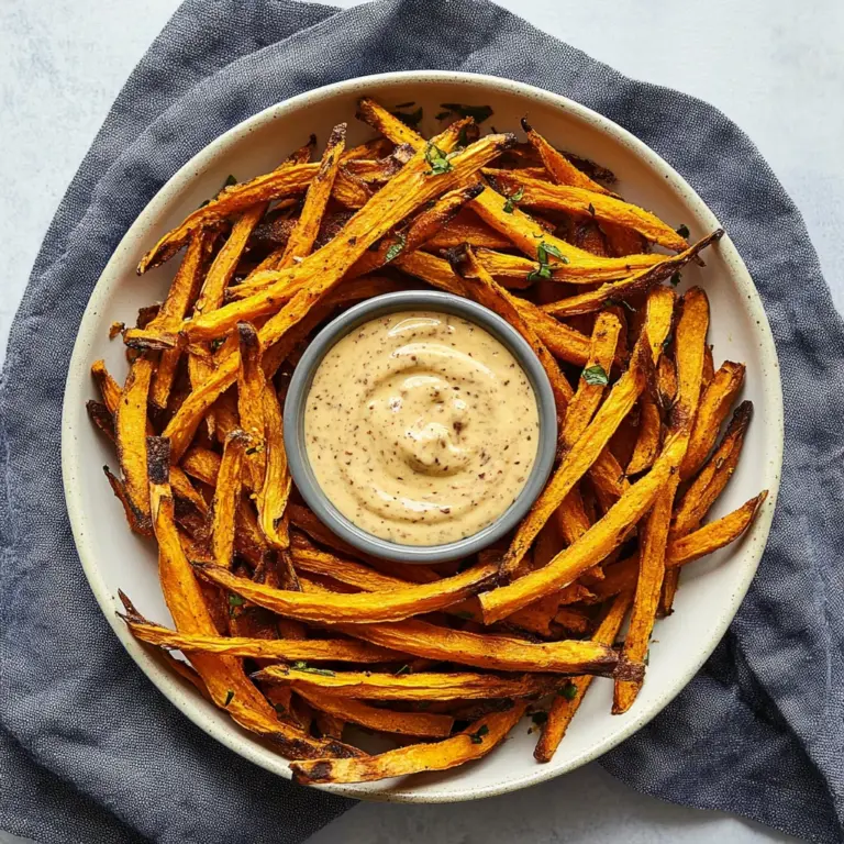 Air Fryer Sweet Potato Fries with Chipotle Aioli