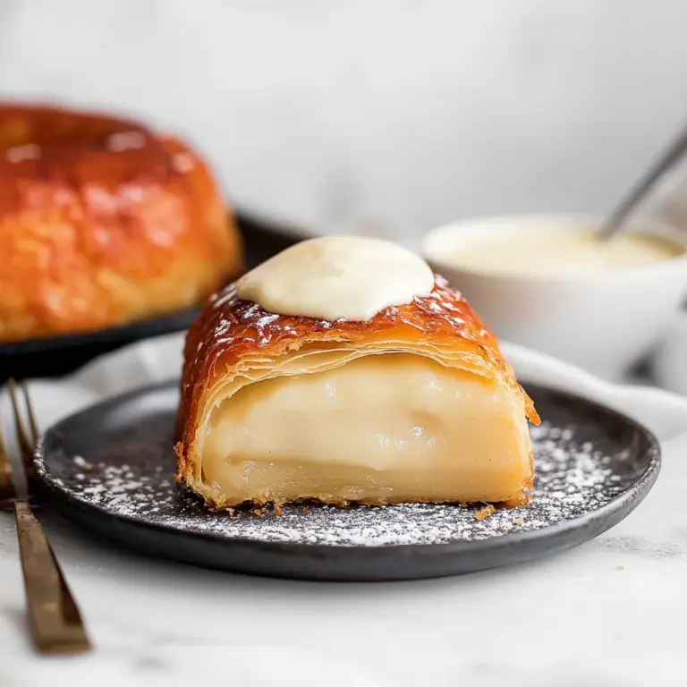 Apple Mille Feuille with Vanilla Custard (gluten-free)