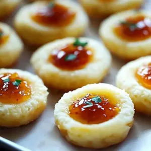 Cheesy Thumbprint Appetizers with Hot Pepper Jelly
