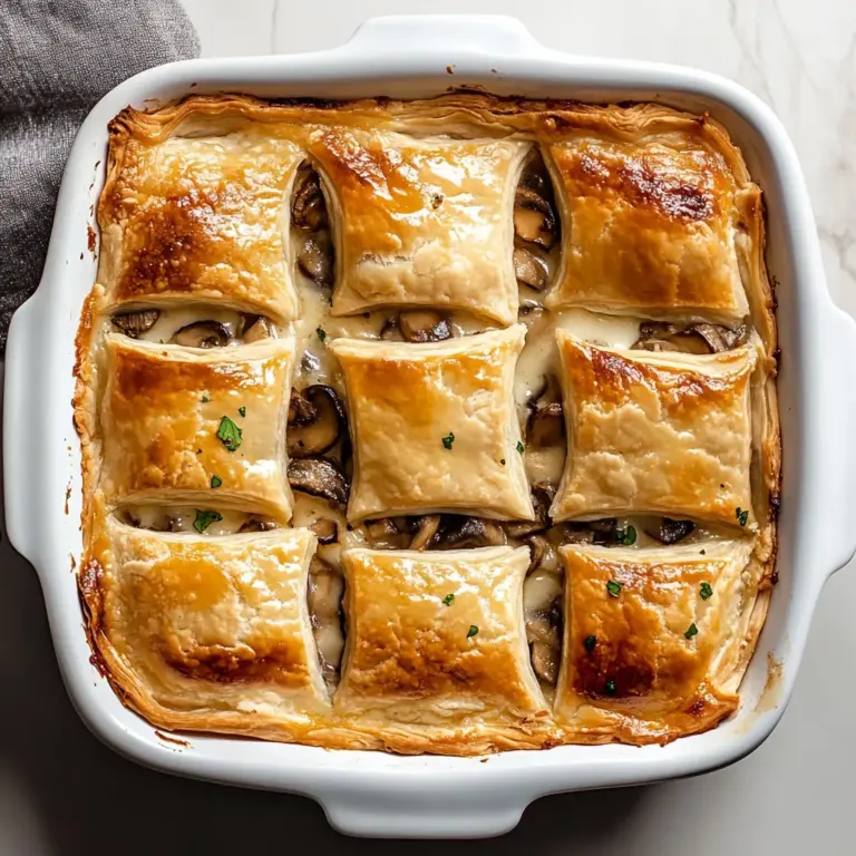 Chicken Mushroom Pie Recipe