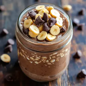 Chocolate Peanut Butter Overnight Oats