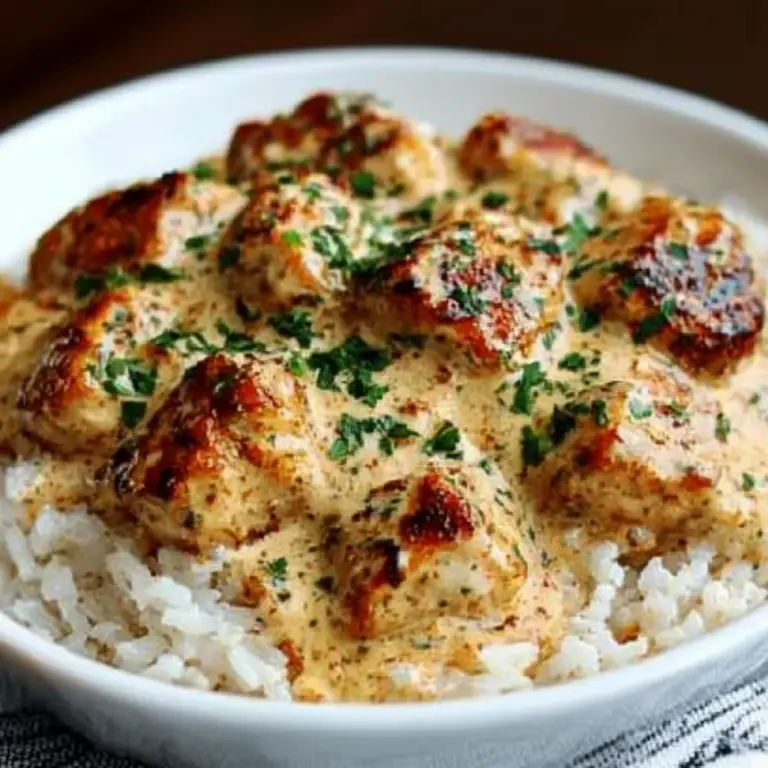 Creamy Smothered Chicken Rice