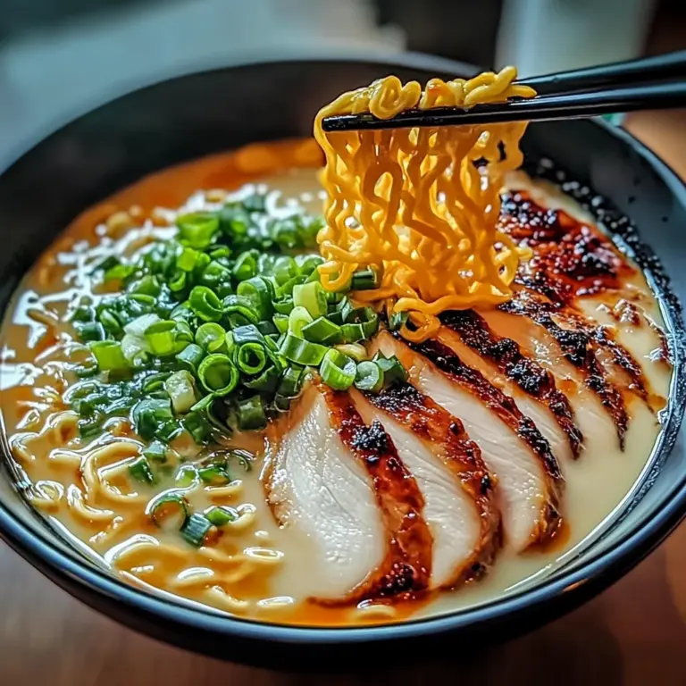 Fiery Chicken Ramen : Bold & Comforting