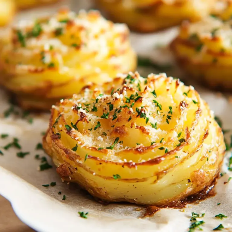 Garlic Parmesan Duchess Potatoes