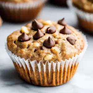 Healthy Peanut Butter Banana Muffins