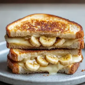 Honey Banana Grilled Cheese Sandwich