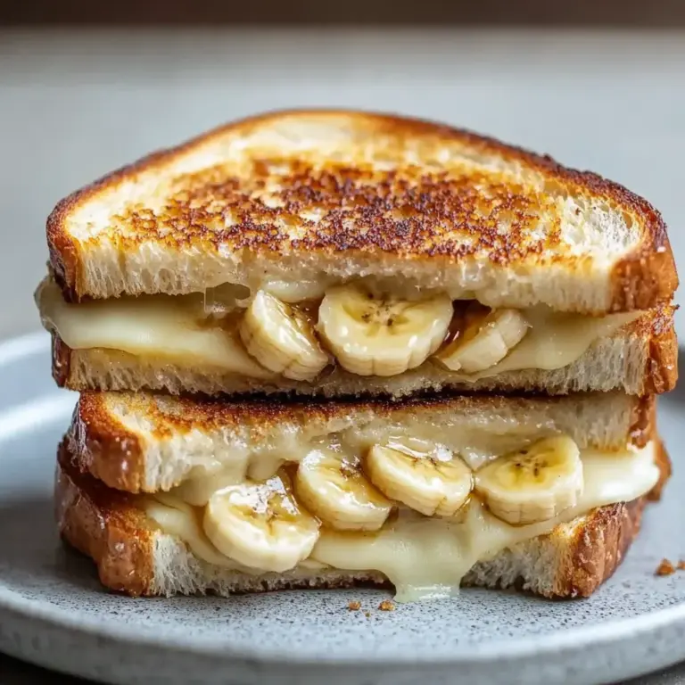 Honey Banana Grilled Cheese Sandwich