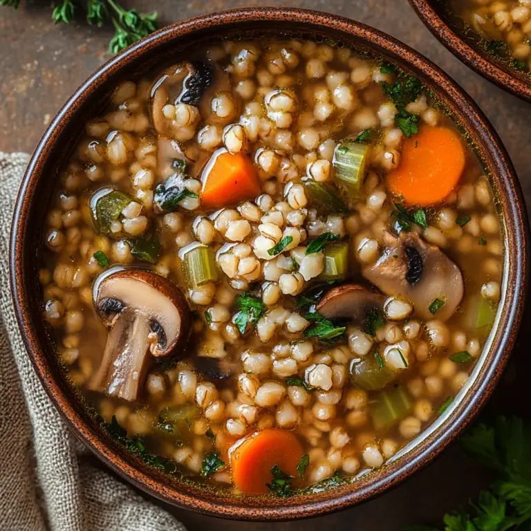 Mushroom Barley Soup
