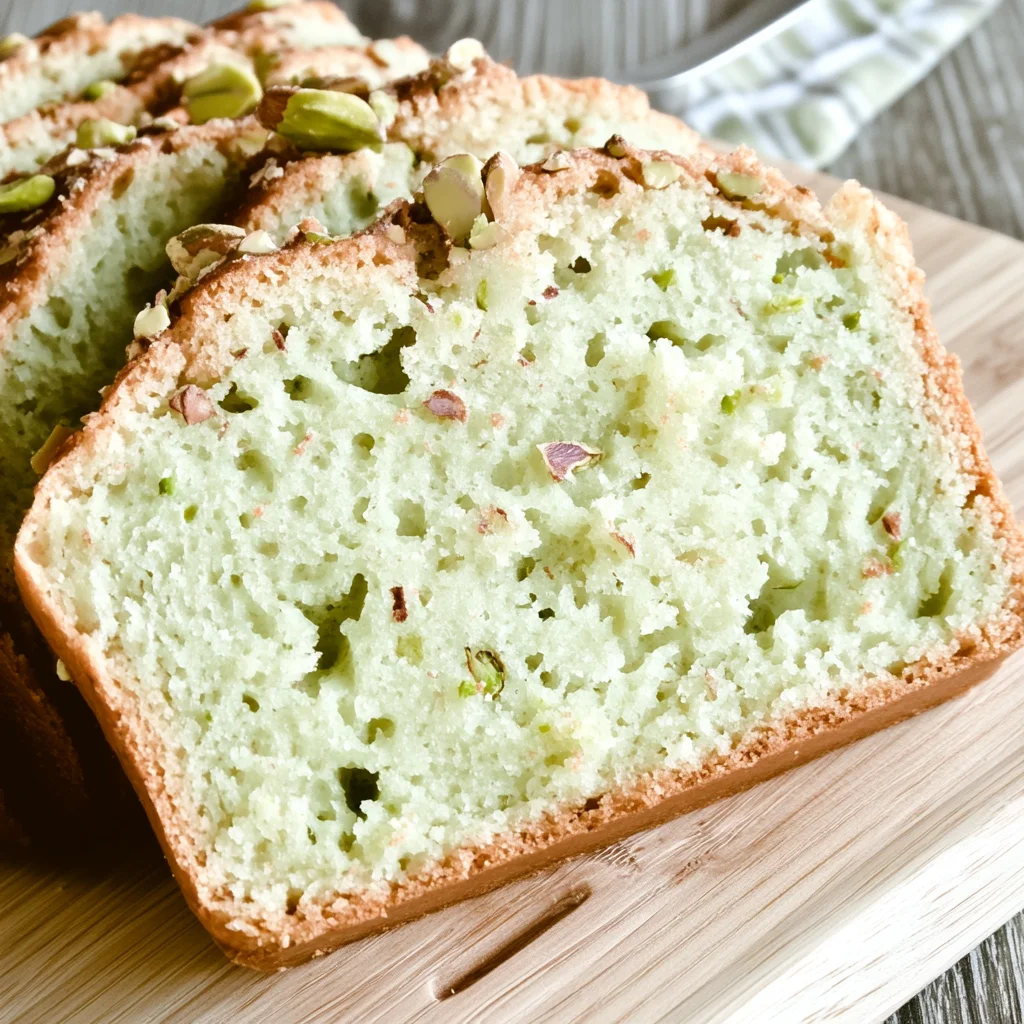 Pistachio Pudding Bread