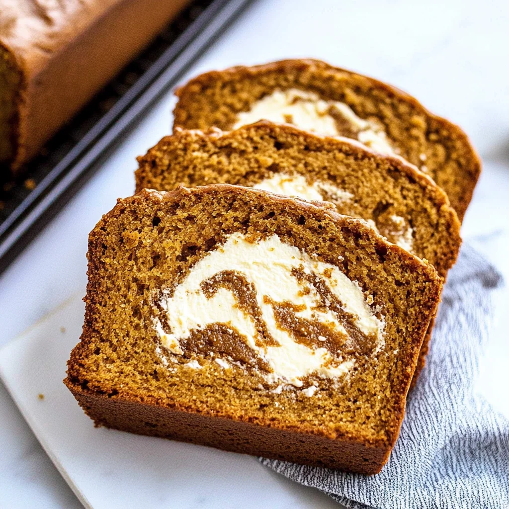 Pumpkin Cream Cheese Bread
