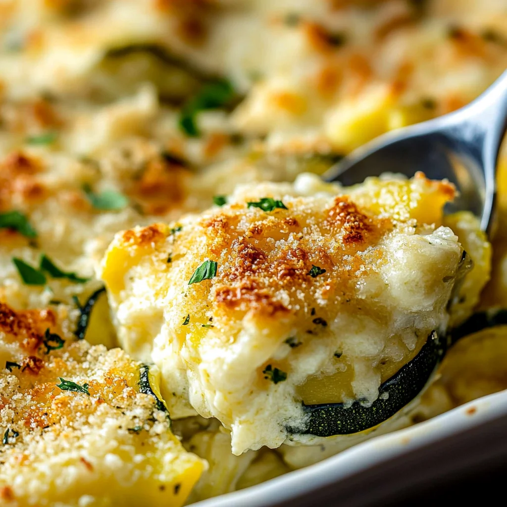 Quick Baked Zucchini Parmesan Casserole