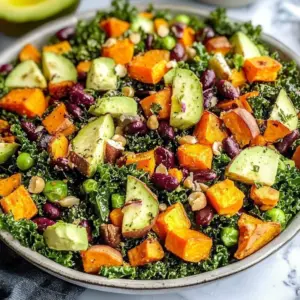Roasted Sweet Potato Kale Salad