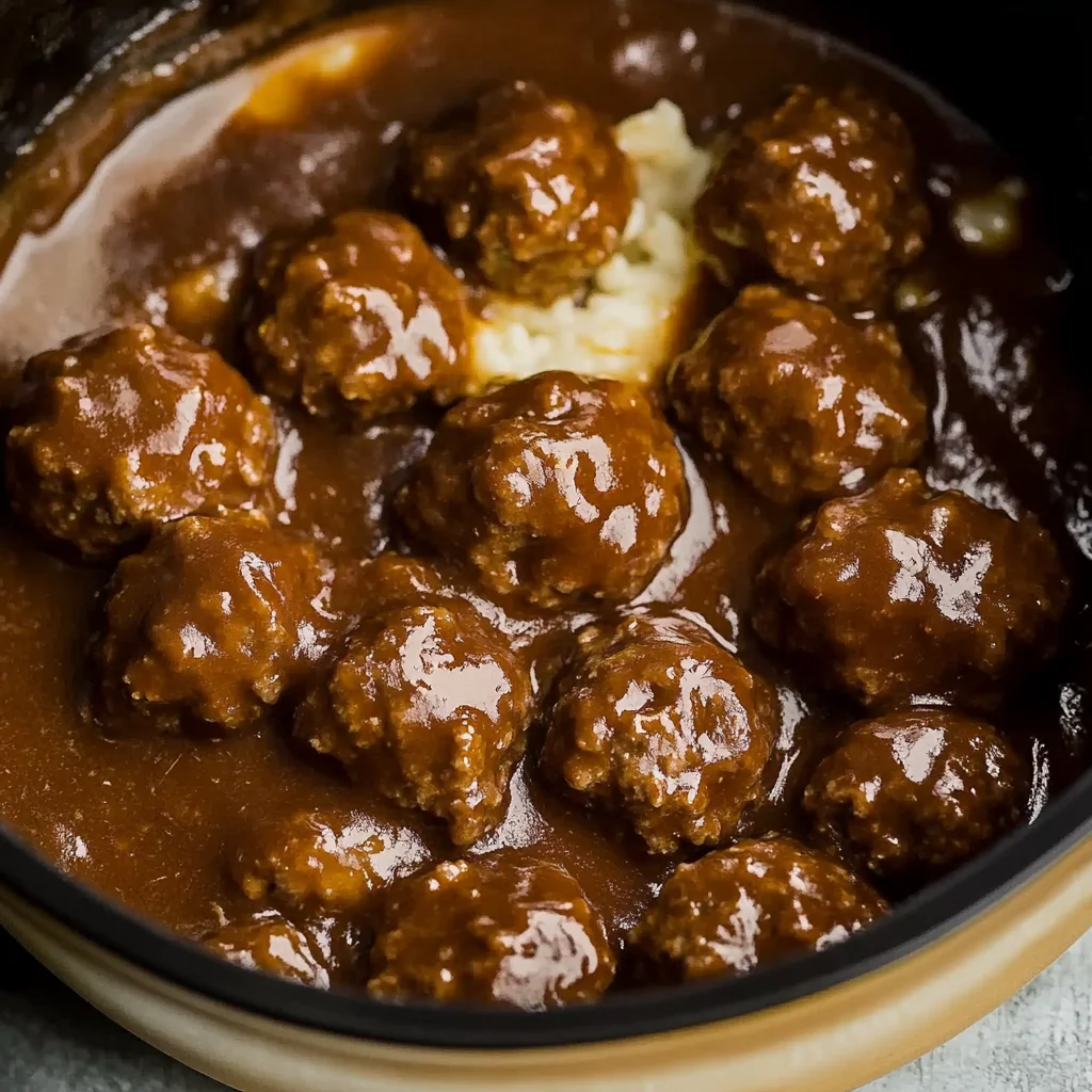 Slow Cooker Salisbury Steak Meatballs: Family-Friendly Comfort