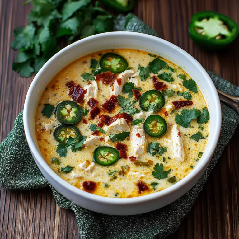 Spicy Jalapeño Popper Chicken Soup