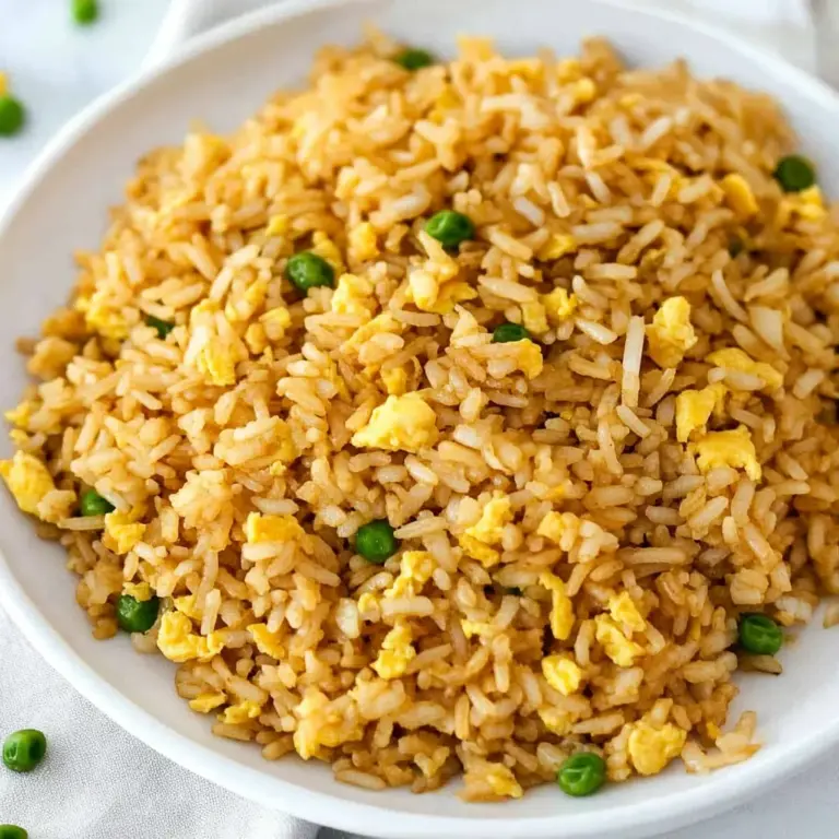 10 min. Easy Egg Fried Rice (only 6 ingredients!)