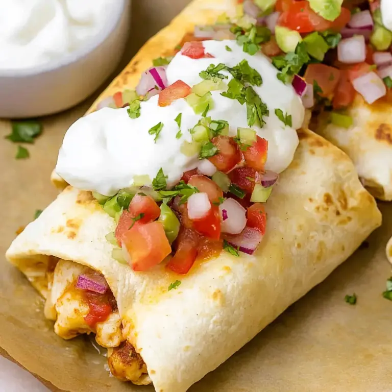 Baked Chicken Chimichanga