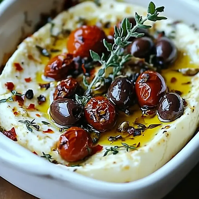 Baked Feta with Olives & Sun-Dried Tomatoes: An Incredible 5-Star Recipe