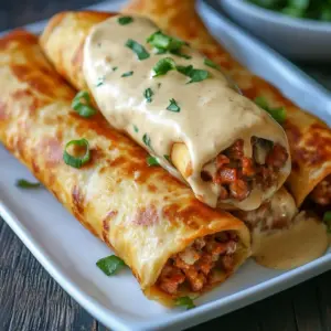 Boudin Chimichangas with Crawfish Cream Sauce: A Must-Try!