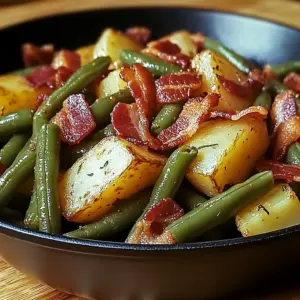 Country Ranch Green Beans 'and Potatoes with Bacon