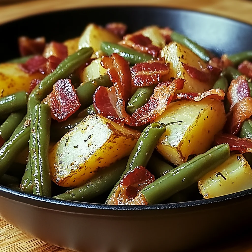 Country Ranch Green Beans 'and Potatoes with Bacon