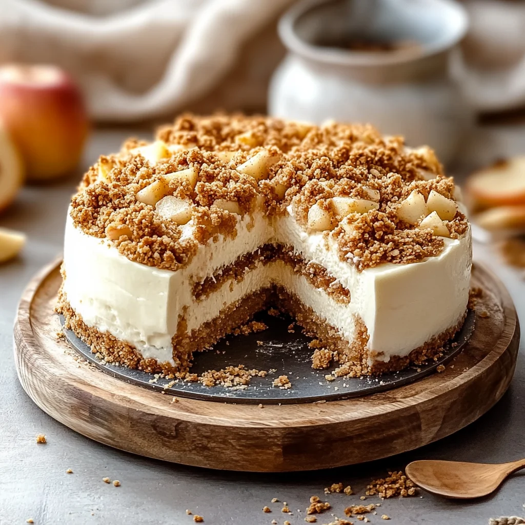 Delicious Apple Crumble Cheesecake for Cozy Fall Evenings